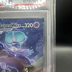 2021 Pokemon Sword & Shield Chilling Reign SR Calyrex VMAX #205 FA Secret PSA 10 - Image 3