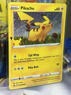 Pikachu SWSH039 Pokemon Black Star Promo Holo 25th Anniversary NM - Image 4