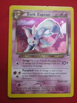 Pokemon Dark Espeon 4/105 Neo Destiny Holo Swirl MP-HP - Image 1