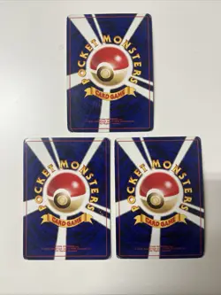 Pokemon Neo Revelation Japanese Legendary Dogs Set Entei Raikou Suicune HP - Image 2