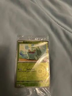 Pokemon Scarlet & Violet 151 #001/165 Bulbasaur Stamped Promo SEALED Best Buy - Image 1