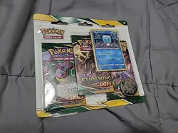 Pokemon TCG - Evolving Skies 3 Pack Blister w/Promo & Coin New Sealed Read Desc. - Image 1