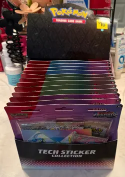 *NEW* Pokemon TCG Prismatic Evolutions Tech Sticker Collection Box Case of 12 - Image 2