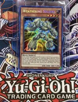 Yu-Gi-Oh! WEATHERING SOLDIER (BLAR-EN005) SECRET Rare 1st Edition Pack Fresh - Image 1
