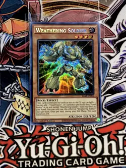Yu-Gi-Oh! WEATHERING SOLDIER (BLAR-EN005) SECRET Rare 1st Edition Pack Fresh - Image 2