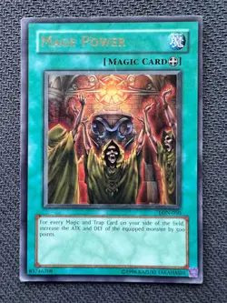 Yugioh Mage Power Unlimited Edition Ultra Rare LON-050 MP/LP - Image 1
