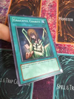 Yu-Gi-Oh! TCG Graceful Charity SDP-040 Super Rare Unlimited Near Mint b2/ - Image 2