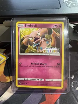 Build a Bear Pokemon Card Snubbull Promo Trading Card TCG - Image 1