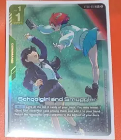 Schoolgirl & Smuggler - ST06-012 C+ Gundam Card Game - Image 1