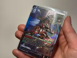 Unicorn Gundam Destroy Mode GD01-002 LR+ Alt Art NEWTYPE RISING CARD NM ENGLISH - Image 3