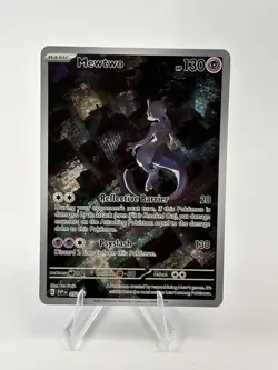 Pokemon TCG Mewtwo #52 Black Star Promo Holo Rare Card 151 UPC NM - Image 1