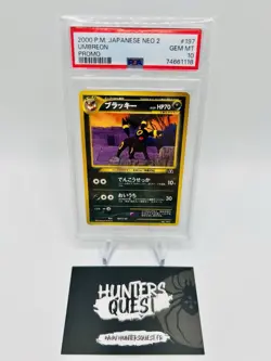 PSA 10 Umbreon Promo #197 Neo 2 Japanese Pokemon Card 2000 Vintage - Image 1