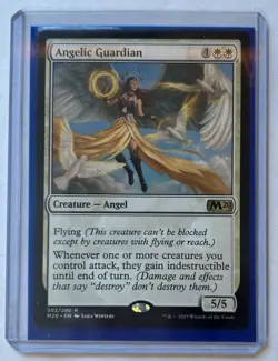 MTG Angelic Guardian Core Set 2020 Regular Rare Card 302/280 NM Condition - Image 1