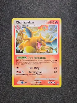 Pokemon TCG Charizard 1/99 LV.60 Arceus Cracked Ice Holo Vintage Card - Image 1