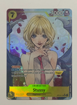 Stussy Alt Art OP13-110 SR Carrying on His Will ONE PIECE Card Game NM - Image 1