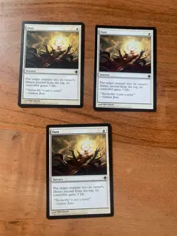 x3 MTG Oust LP Rise of the Eldrazi Magic the Gathering x3 - Image 1