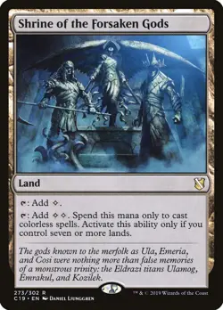 Shrine of the Forsaken Gods [Commander 2019] Near Mint - Image 1