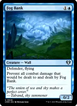 X 1 Fog Bank NM CMM 848 MTG Magic The Gathering - Image 1