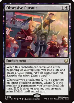 MTG magic 1x Obsessive Pursuit (M/NM) Avatar the Last Airbender - Image 1