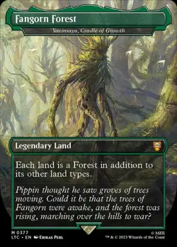 LP MTG Fangorn Forest - Yavimaya, Cradle of Growth (0377) - Foil - Borderless Li - Image 1