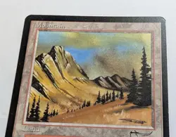 MTG MAGIC THE GATHERING ARABIAN NIGHTS MOUNTAIN LAND - Image 2