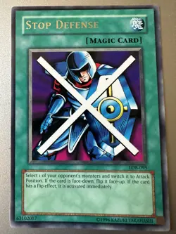 Stop Defense LOB-095 Unlimited Rare The Legend of Blue Eyes White Dragon LP - Image 1