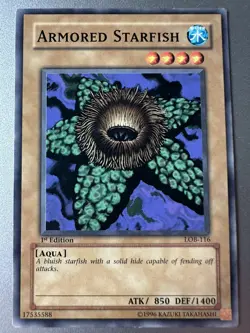 Armored Starfish LOB-116 The Legend of Blue Eyes White Dragon 1st Edition LP - Image 1