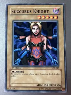 Succubus Knight LOB-117 The Legend of Blue Eyes White Dragon 1st Edition LP - Image 1