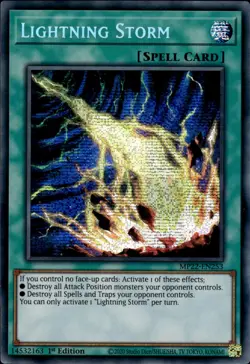 Lightning Storm - Prismatic Secret Rare 1st Edition MP22-EN253 - LP - YuGiOh - Image 1