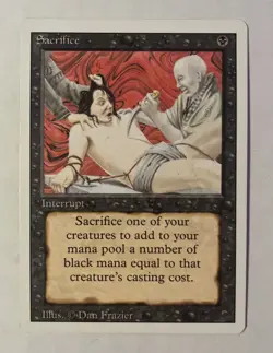 Sacrifice - Magic The Gathering - Higher Grade Near Mint Range Card - Image 1