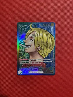 DENT One Piece Card Game TCG Sanji OP02-026 Alt Art Leader Paramount War - Image 1