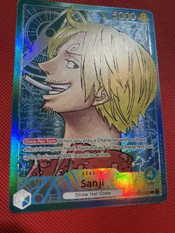 DENT One Piece Card Game TCG Sanji OP02-026 Alt Art Leader Paramount War - Image 3