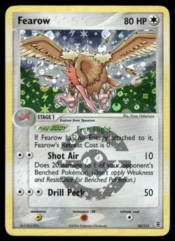 Pokemon Cards Fearow 24/112 FireRed & LeafGreen Rare MP - Image 1