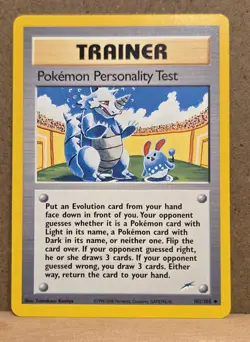 Pokemon Personality Test Neo Destiny 102/105 Uncomm non-holo LP - ungraded card - Image 1