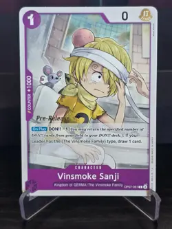 One Piece Card Game - Vinsmoke Sanji (Pre-Release) OP07-061 - NM - Image 1