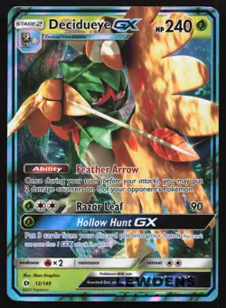 Decidueye GX - 12/149 - Ultra Rare - Sun & Moon Base Set - Pokemon Card - Image 1