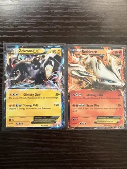 Pokemon TCG Reshiram BW36 EX & Zekrom EX BW38 Holo Promo Choose Your Card!Lot NM - Image 1