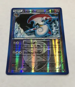 Pokemon ESCAVALIER Card 61/101 Reverse Holo Rare LP Plasma Blast Light Play TCG - Image 2