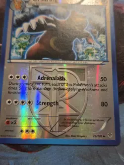 Ursaring Team Plasma 76/101 B&W Plasma Blast Reverse Holo Uncommon Pokemon Card - Image 3