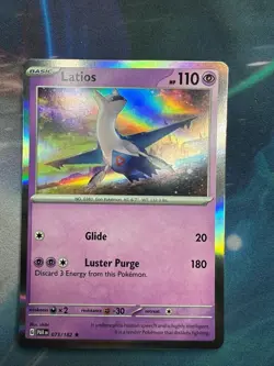 Latios 073/182 Holo Rare SV Paradox Rift Pokemon TCG Card NM + Cardsaver - Image 1