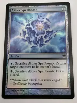 Aether Spellbomb FOIL Modern Masters MMA MTG Magic Gathering 1x - Image 1