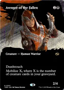 Avenger of the Fallen (Borderless) R Tarkir: Dragonstorm 337 NM - Image 1