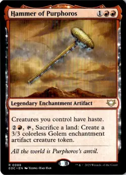 Hammer of Purphoros R Commander: Edge of Eternities 88 NM - Image 1