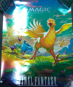 MTG Chocobo Final Fantasy Foil Poster 18x24 NEW in TUBE - Image 1