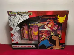 Pokemon TCG 25th Anniversary Celebrations Lance's Charizard V Collection Box - Image 1