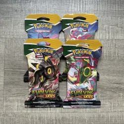 Pokemon TCG Evolving Skies Sleeved Booster Pack [x4] Brand New & Sealed 820650808777 - Image 1