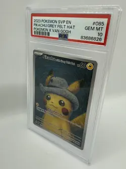2023 Pokemon SVP EN-SV Black Star Promo #085 Pikachu With Grey Felt Hat PSA 10 - Image 3