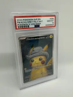 2023 Pokemon SVP EN-SV Black Star Promo #085 Pikachu With Grey Felt Hat PSA 10 - Image 4