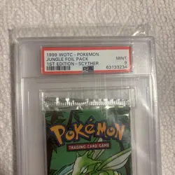 Pokemon WOTC Jungle Foil Pack 1st Edition Scyther PSA 9 - Image 3