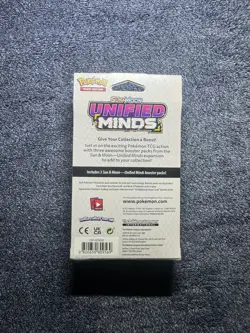Pokemon TCG Sun & Moon Unified Minds Hanger Box Sealed (3 Booster Packs) 820650809569 - Image 2